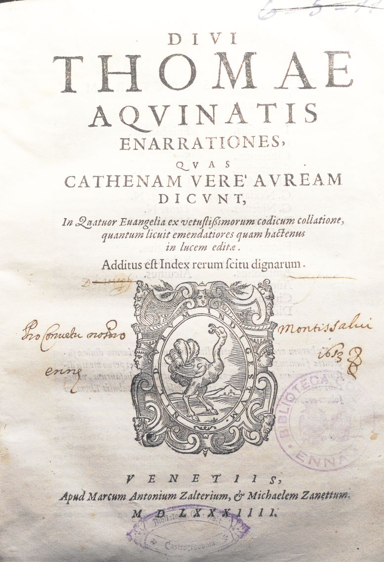 Divi Thomae Aqvinatis Enarratriones